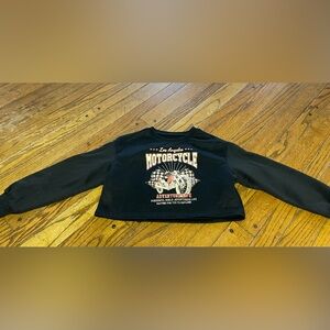Small women’s cropped Los Angeles Motorcycle Sweater